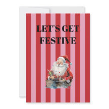 Pink and red stripe, father christmas