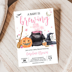 Invitación Pink Baby está preparando una adorable Fiesta de H