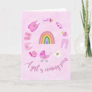 Invitación Pink Baby Girl Baby Shower
