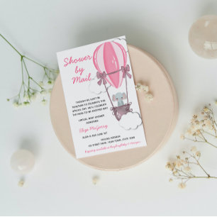 Invitación Pink Baby Shower by Mail Invitation