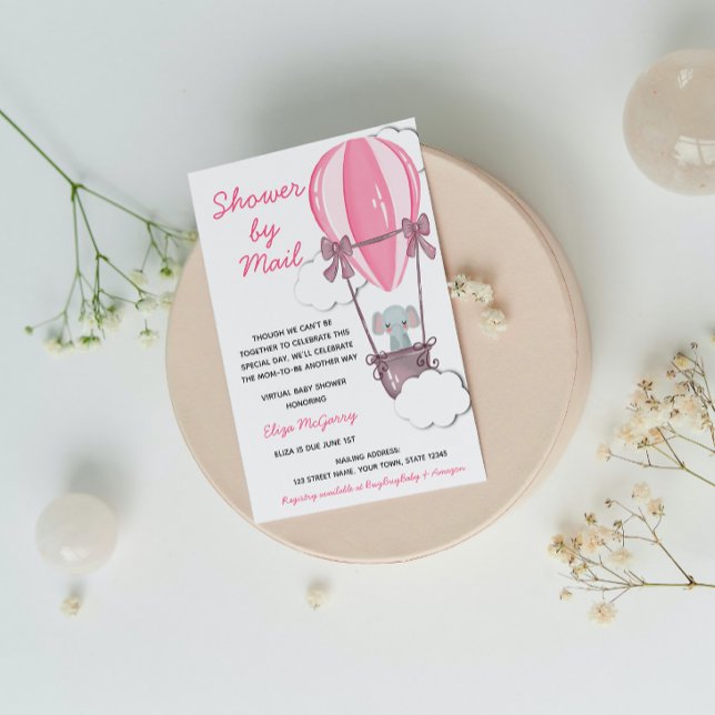 Invitación Pink Baby Shower by Mail Invitation (Subido por el creador)