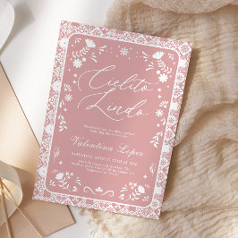 Invitación Pink Cielito Lindo Talavera Baby Shower