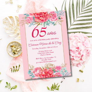 Invitación Pink Coral Florals