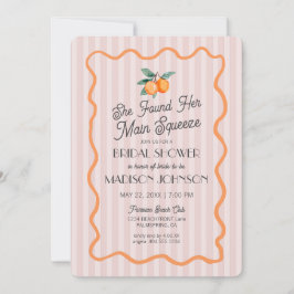 Invitación Pink Cutie Pastel Main Squeeze Tema Bridal Shower