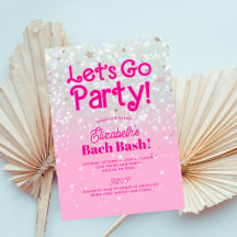 Pink de moda Vamos Fiesta Bachelorette Party