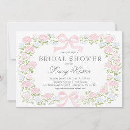 Invitación Pink Floral Baby Shower Invitation, 