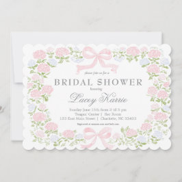 Invitación Pink Floral Baby Shower Invitation, 