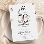 Invitación Pink Floral Surprise Fiesta 50 de Cumpleaños<br><div class="desc">Sorpresa floral rosa 50.ª invitación a fiesta de cumpleaños</div>