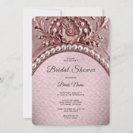 Invitación Pink Flower Bridal Shower