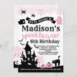 Invitación Pink Halloween Birthday<br><div class="desc">Customize this cute "Pink Halloween" Birthday invitation with your own details!</div>