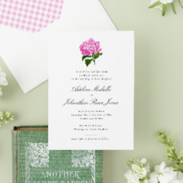 Invitación Pink Hydrangea Grandmillennial Boda