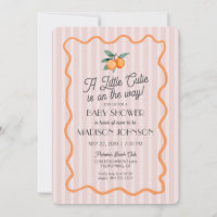 Pink Little Cutie Pastel Citrus Theme Baby Shower