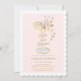 Invitación Pink Love is in Bloom Bridal Shower