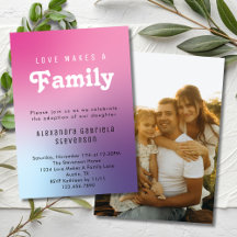 Pink Love Makes A Family Adoption Day Party Photo