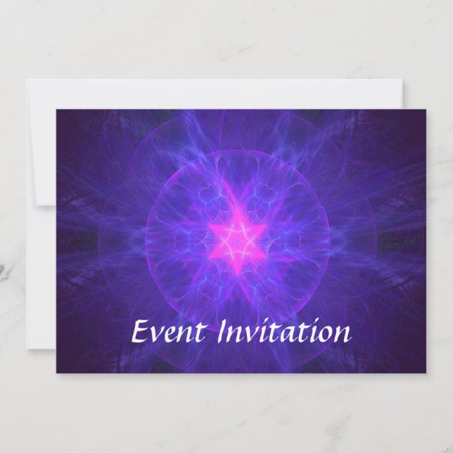 Invitación Pink Magen David (Anverso)