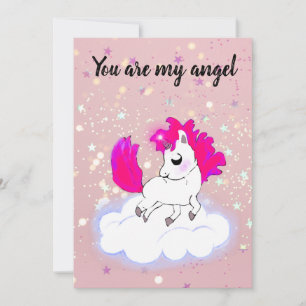 Invitación Pink Magical and funny little pony