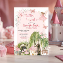 Pink Magical Forest Fairy Flutter & Twirl Birday