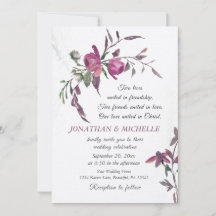 Pink Purple Greenerenery Floral Christian Boda