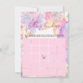 Invitación Pink Purple Oh Baby Butfly Baby Shower