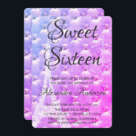 Invitación Pink Purple Paris Dulce Fiesta de Cumpleaños<br><div class="desc">Ombre rosa y morado París Torre Eiffel Francia y Candelier Dulce Dieciséis invitaciones de fiesta de bienvenida. Esta invitación es perfecta para la Fiesta de los Dulces 16 de París que busca celebrar con estilo.</div>