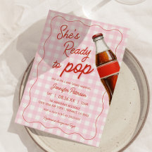 Pink Ready To Pop Soda Baby Shower