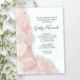 Invitación Pink Rose Quartz Engagement Party