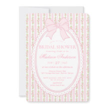 Pink & White Vintage Fancy Floral Bridal Shower