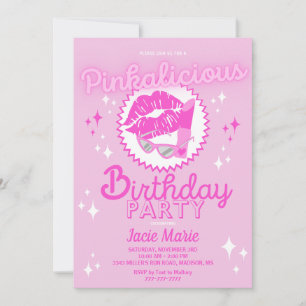 Invitación Pinkalicious Birthday Party Invitation