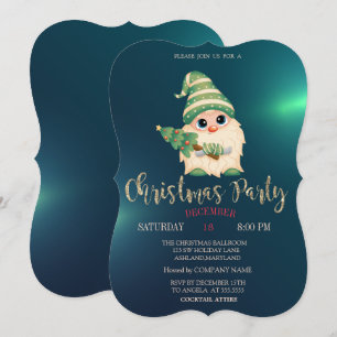 Invitación Pino Enano, Fiesta de Navidad de la Empresa Verde