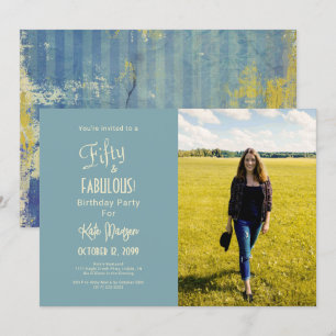 Invitación Pintado Denim 50 y FABULOUS Fotos de la fiesta de 