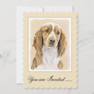 Invitación Pintado español de Springer galesa - Arte de perro