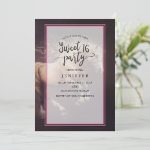 Invitación Pintado Pastel De Un Caballo Corriendo