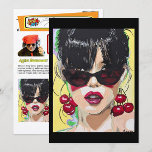 Invitación Pintura ‘Cherry Bombshell’ en una impresión a pequ