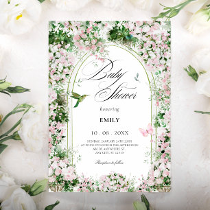 Invitación Pintura de arco de jardín florido de pintura de be