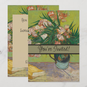 Invitación Pintura de flores de adelfa de Vincent Van Gogh