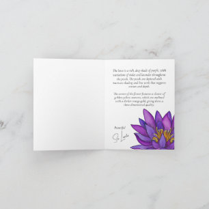 Invitación Pintura de flores de Sri Lanka Lotus