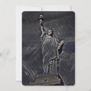 Invitación Pintura de la estatua de la Libertad