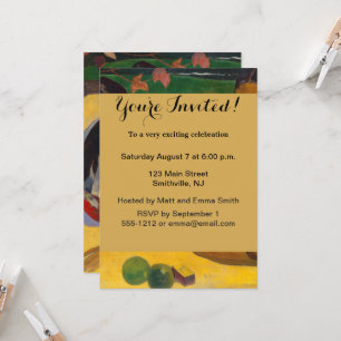 Invitación Pintura de mujeres de la Polinesia Francesa de Gau