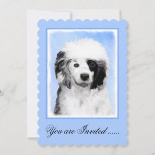 Invitación Pintura de perro de agua portuguesa - Arte origina