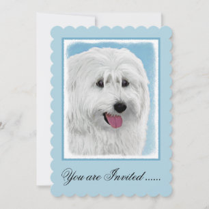 Invitación Pintura de perro pastor de Lowland polaco - Arte d