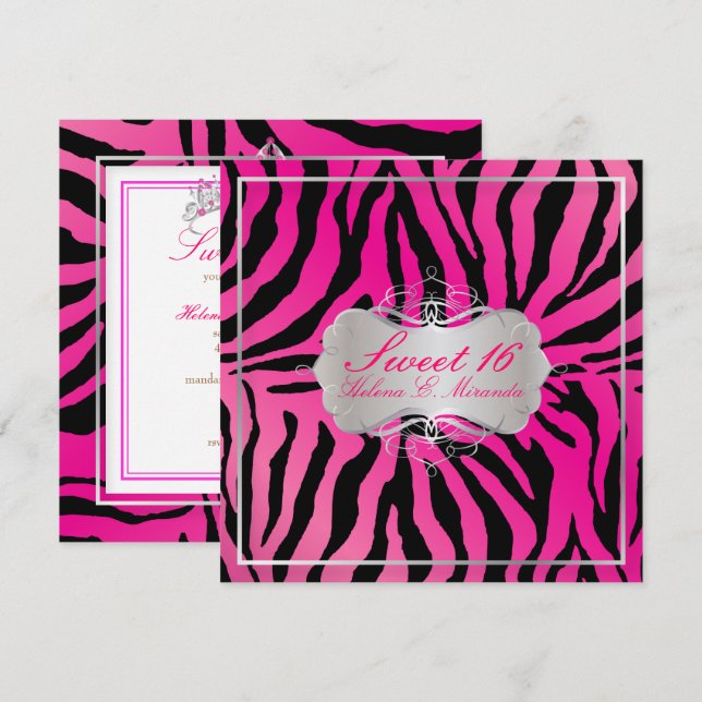INVITACIÓN PINTURA DE PICERÍA 16/ZEBRA PINTURA/PINTURA CALIEN (Anverso / Reverso)