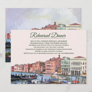 Invitación Pintura del Gran Canal   Cena de ensayo