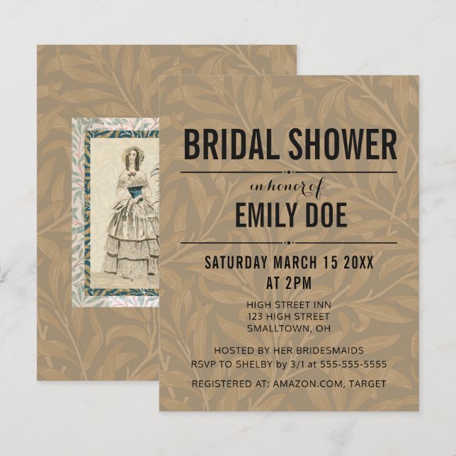 Invitación Pintura del matrimonio Boda victoriano de 1844