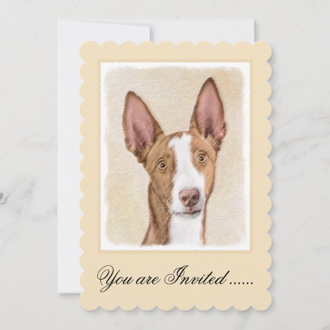 Invitación Pintura enredadera ibicenca - Arte de perro origin (Anverso)