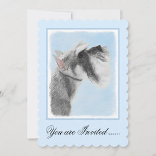 Invitación Pintura Schnauzer (gigante, estándar) - Arte de pe