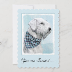Invitación Pintura Sealyham Terrier - Arte Perro Original.