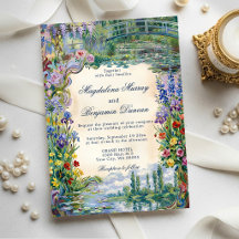 Pinturas Artísticas de Monet Florales Boda en Jard