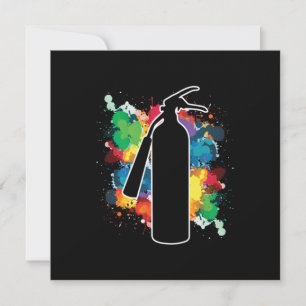 Invitación Pinturas en spray de extintor de incendios Grafiti