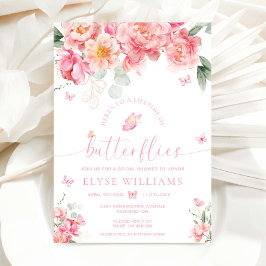 Invitación Piper Peony Life of Butterflies Bridal Shower