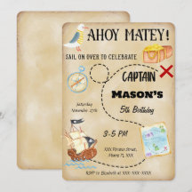 Invitación Pirata